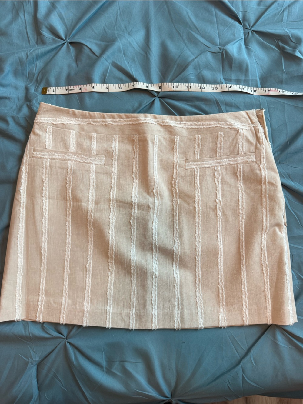 Topshop Khaki Textured Mini Skirt